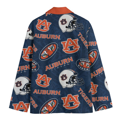 Auburn Tigers game day Flat Lapel Collar Blazer
