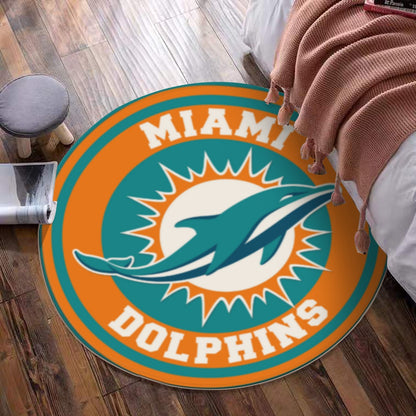 Miami Football Game Day Foldable round mat