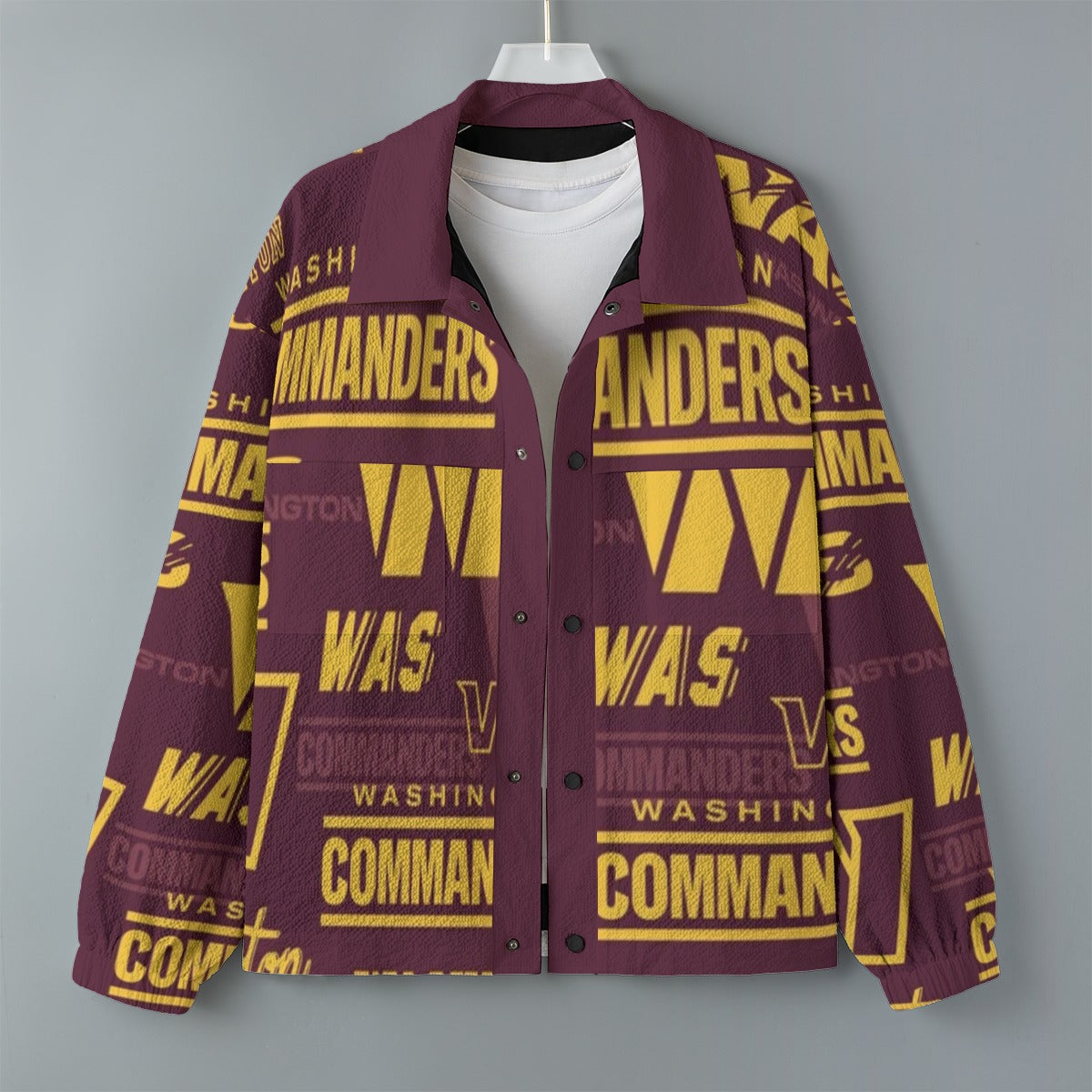 Washington Commanders Men's Casual Lapel Jacket