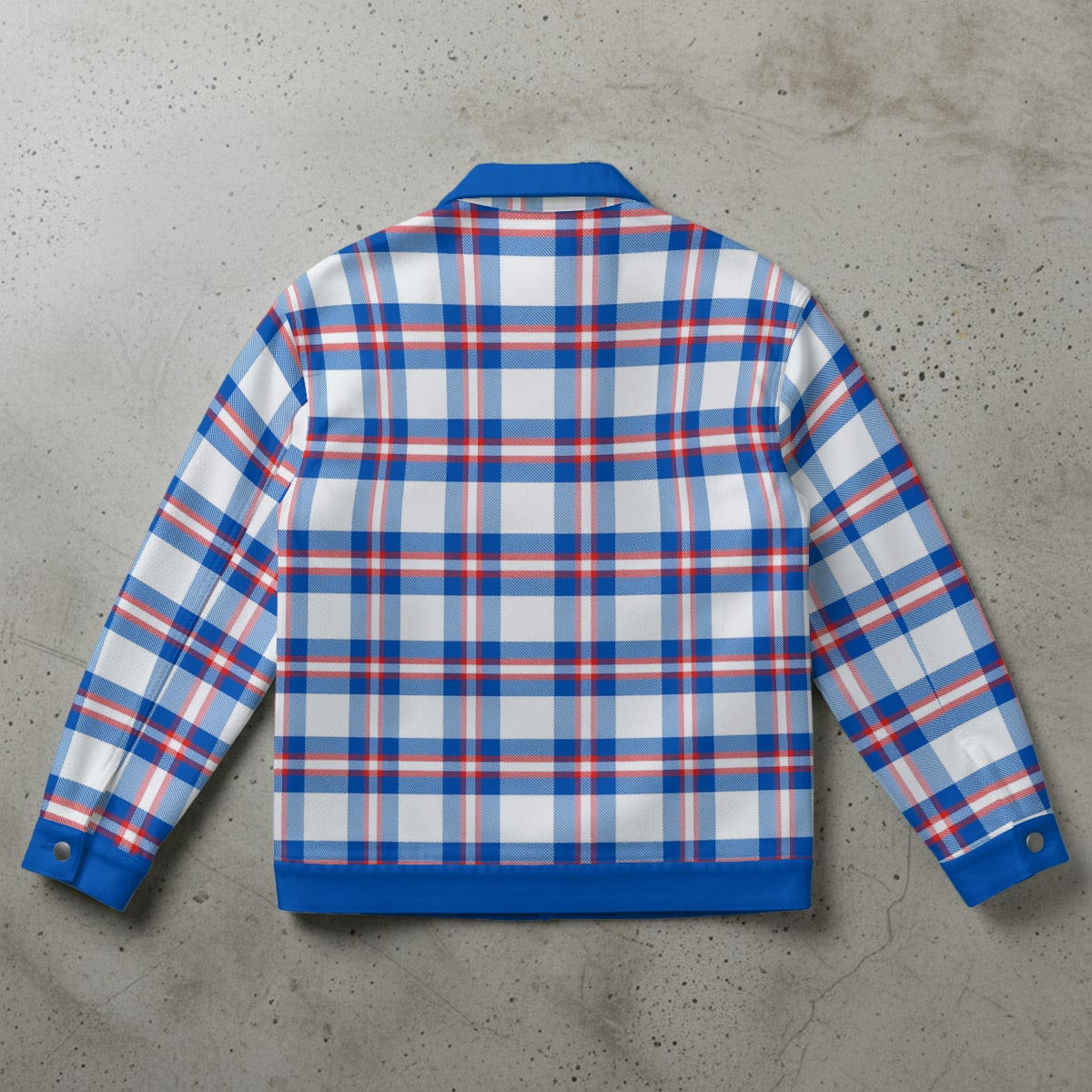 Buffalo Bills Tartan plaid Unisex Collared Jacket