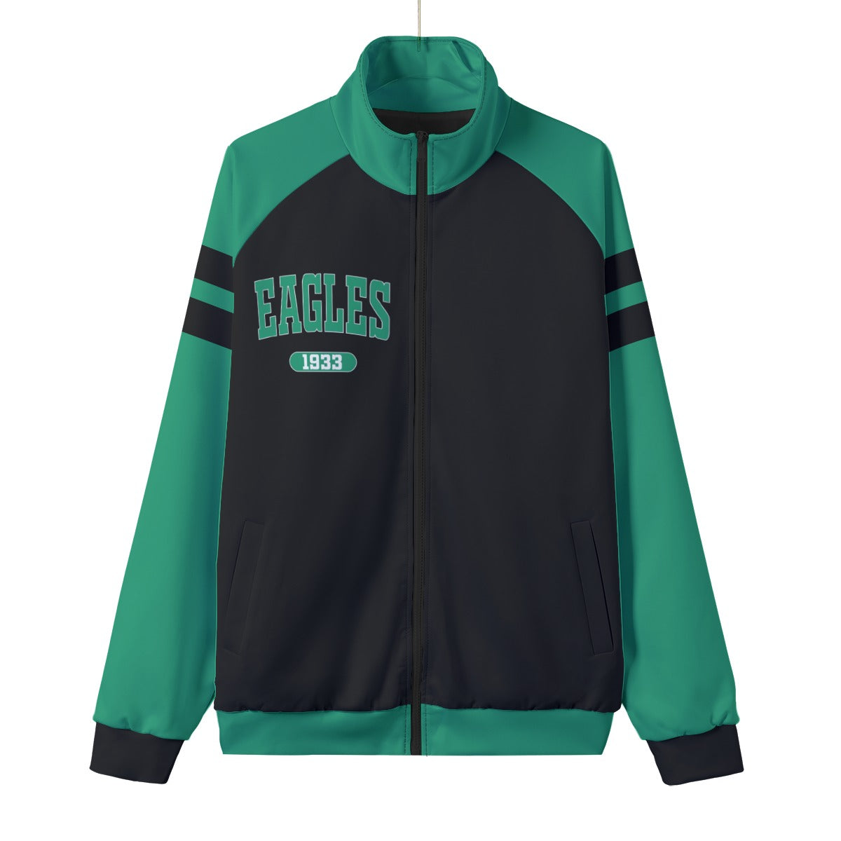 Philadelphia Football Game Day All-Over Print Unisex Stand Collar Black Lining Jacket
