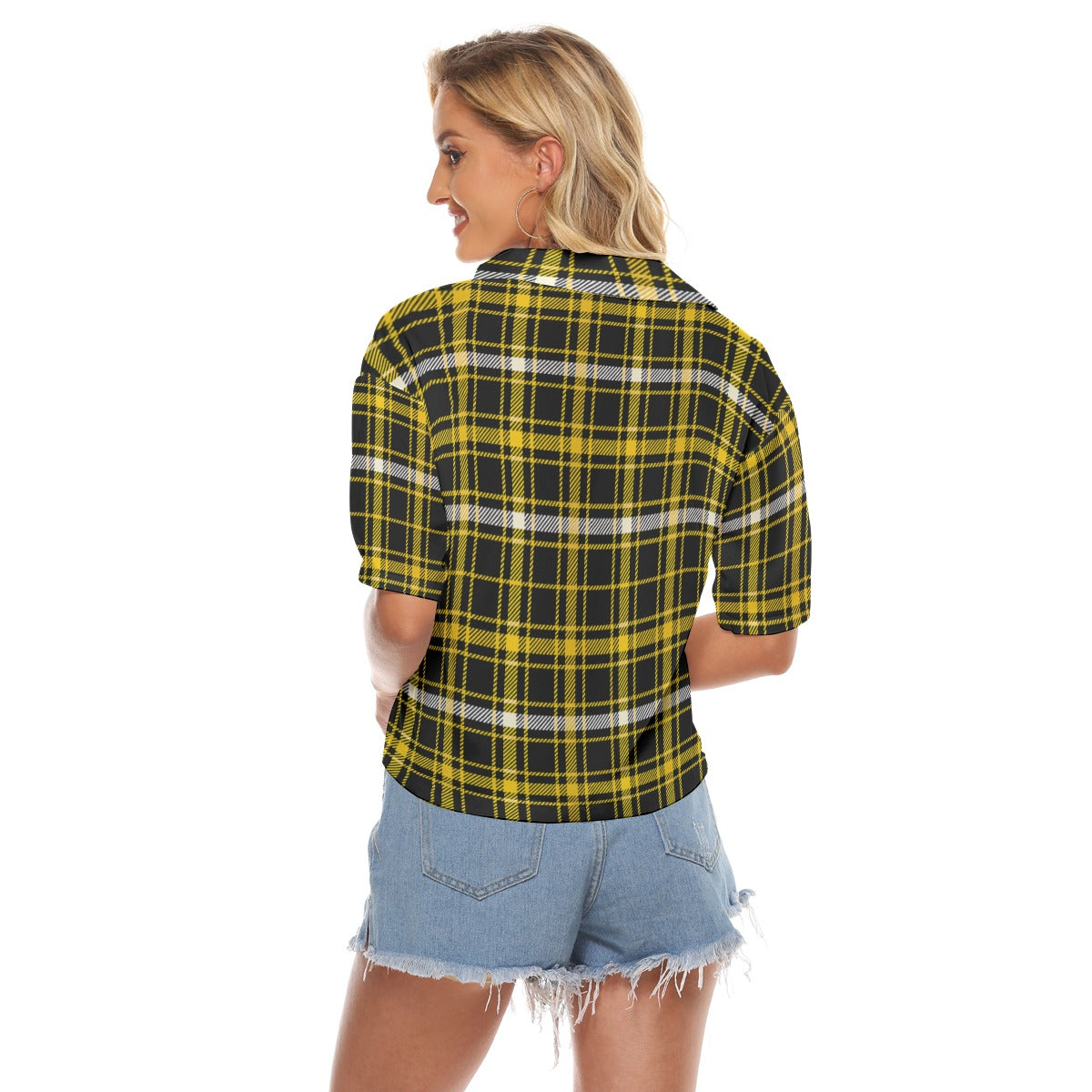 Missouri Tartan Plaid Tigers Women's V-neck Shirts