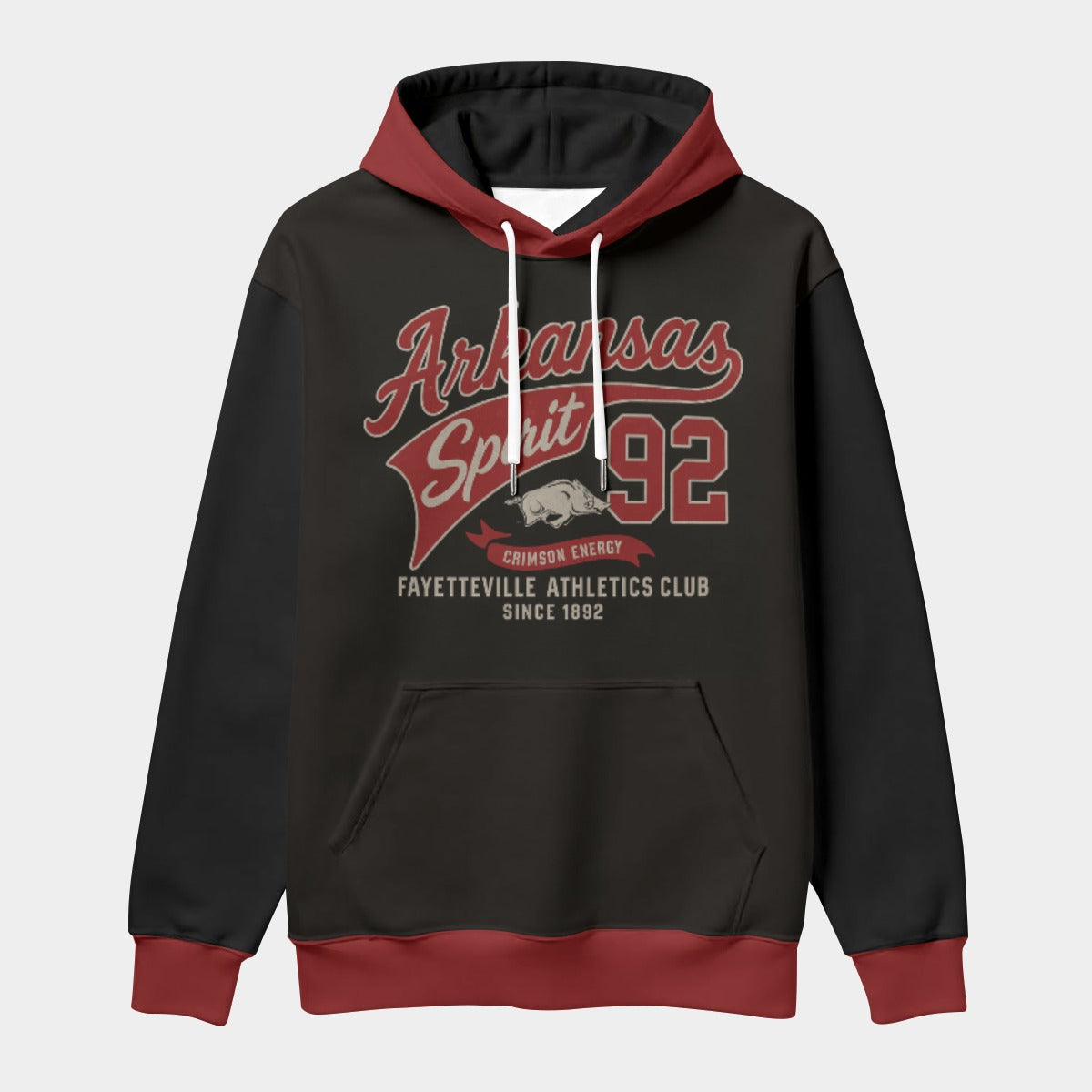 Arkansas Red and Black 1892 Athletics Hoodie | Southern Heritage Game Day Sweatshirt