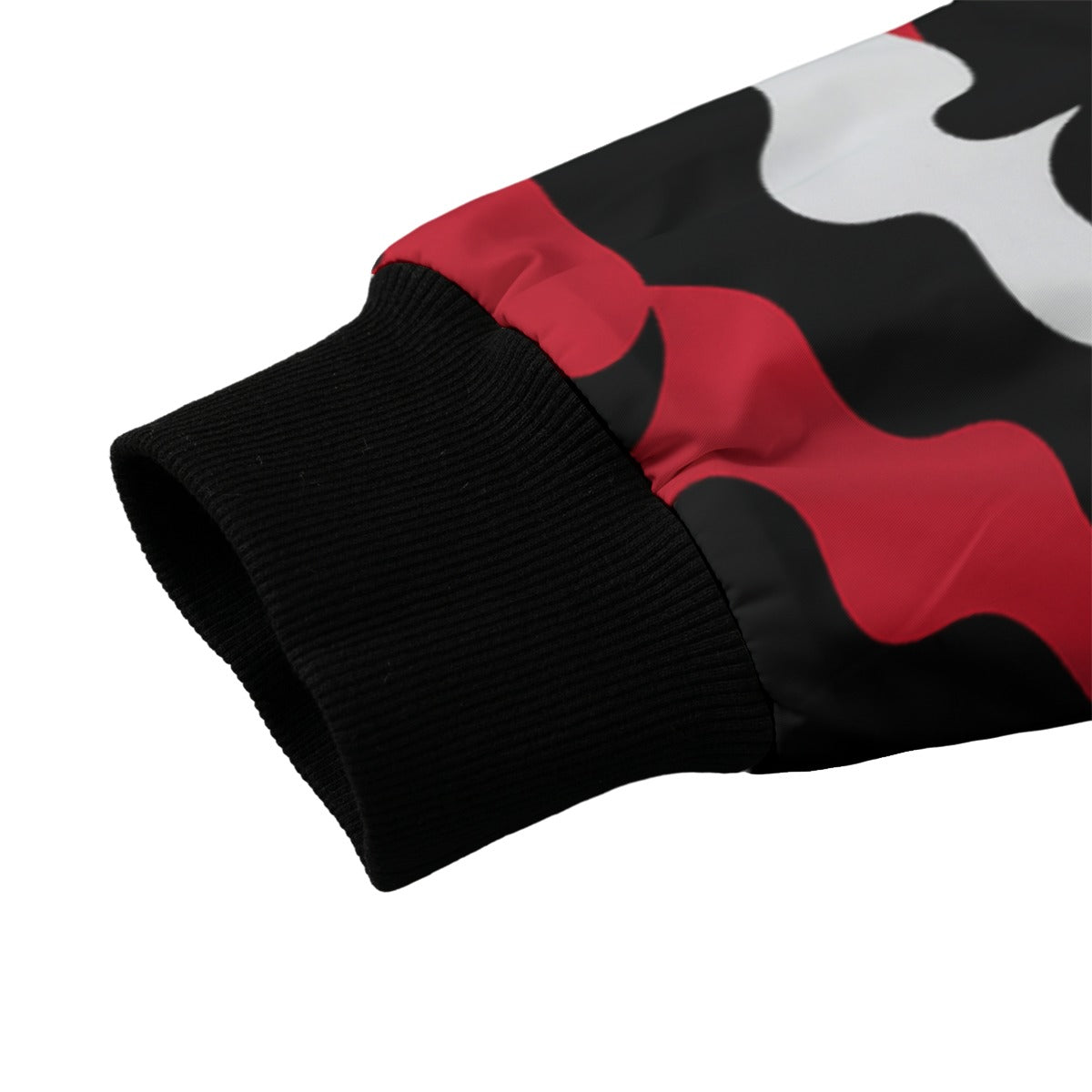 Atlanta Falcons Camo Fleece Bomber Jacket – Black, Red and White NFL Streetwear