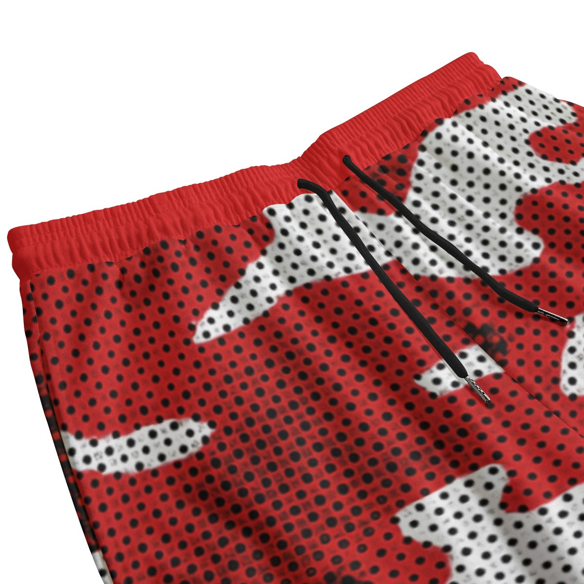Urban Legend Indiana White Red Camo Sweatpants With Waistband
