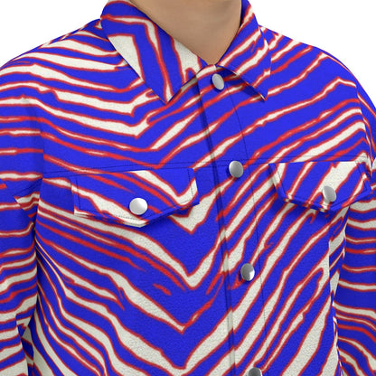Buffalo Bills Zubaz Unisex Lapel Jacket | 245GSM Cotton