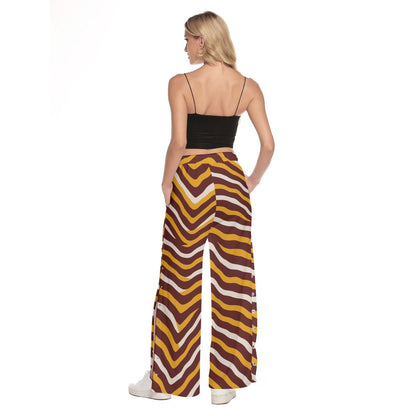 Washington Commanders Women's Side Slit Snap Button Trousers
