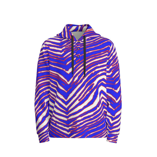 Buffalo Bills Zubaz Men's Half  Button Hoodie