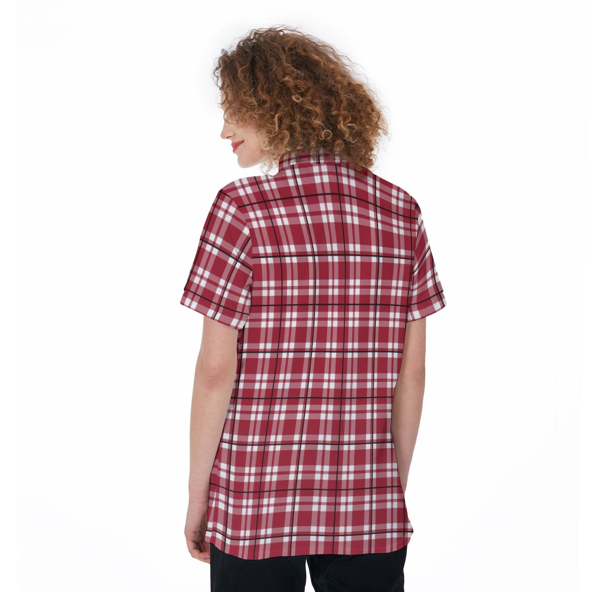 Alabama Tartan plaid Women's Polo Shirt