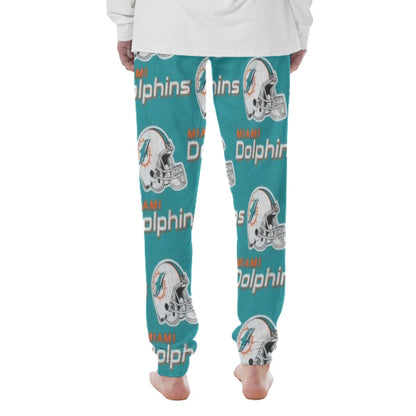 Miami Football Game Day All-Over Print Women's Pajama Pants|180GSM