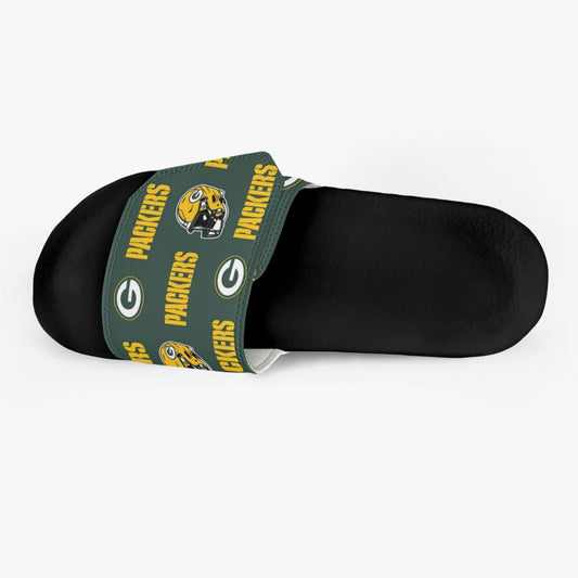 Green Bay Football Game Day Men's Velcro Slippers