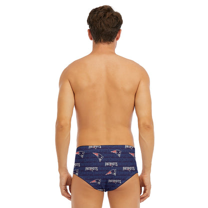 New England Football Game Day All-Over Print Men's Triangle Swim Trunks