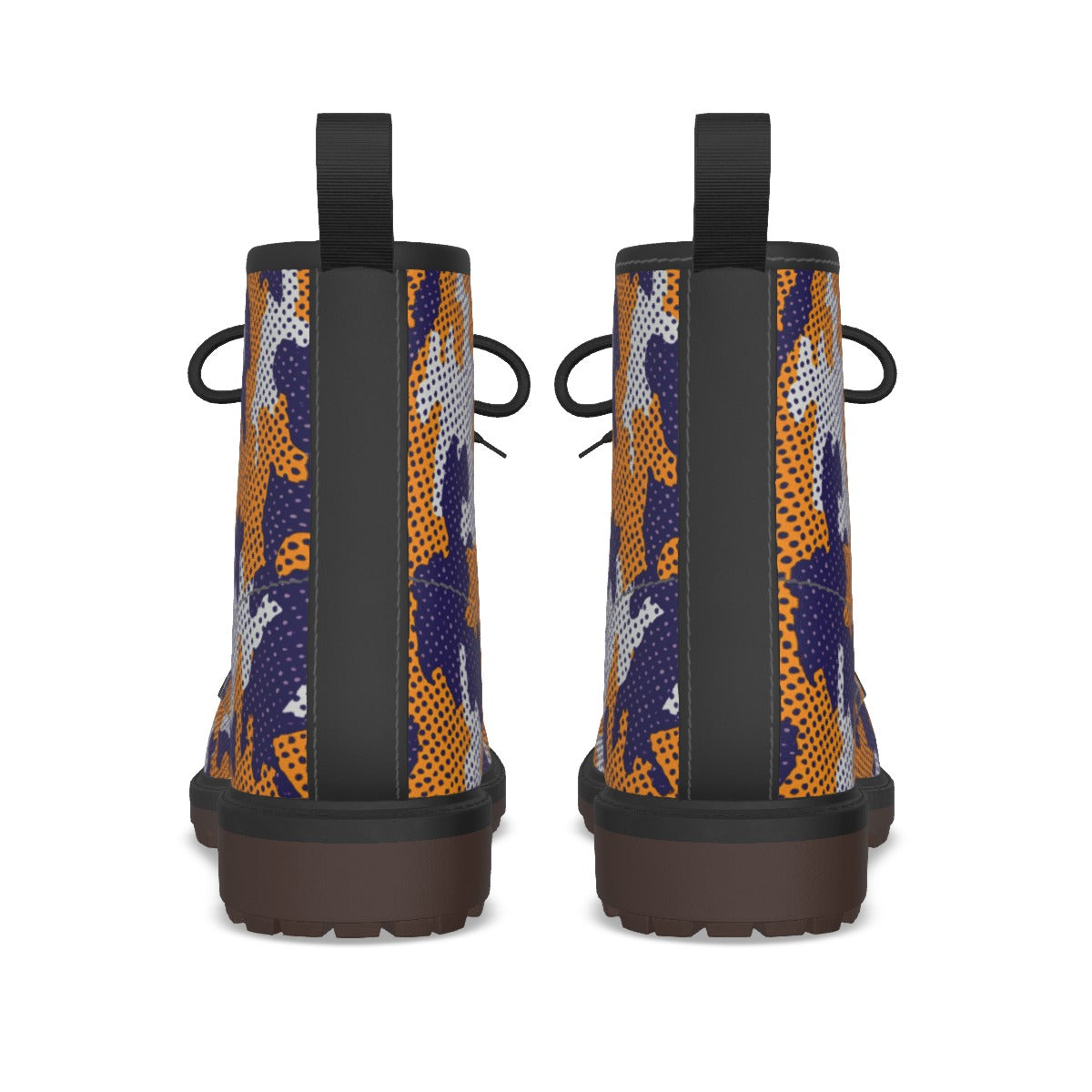 Urban Legend Louisiana Purple and Gold Camo Martin Short Boots – Tigers-Inspired College Streetwear