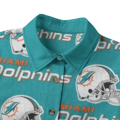Miami Football Game Day All-Over Print Women's Shirt | 125GSM Cotton