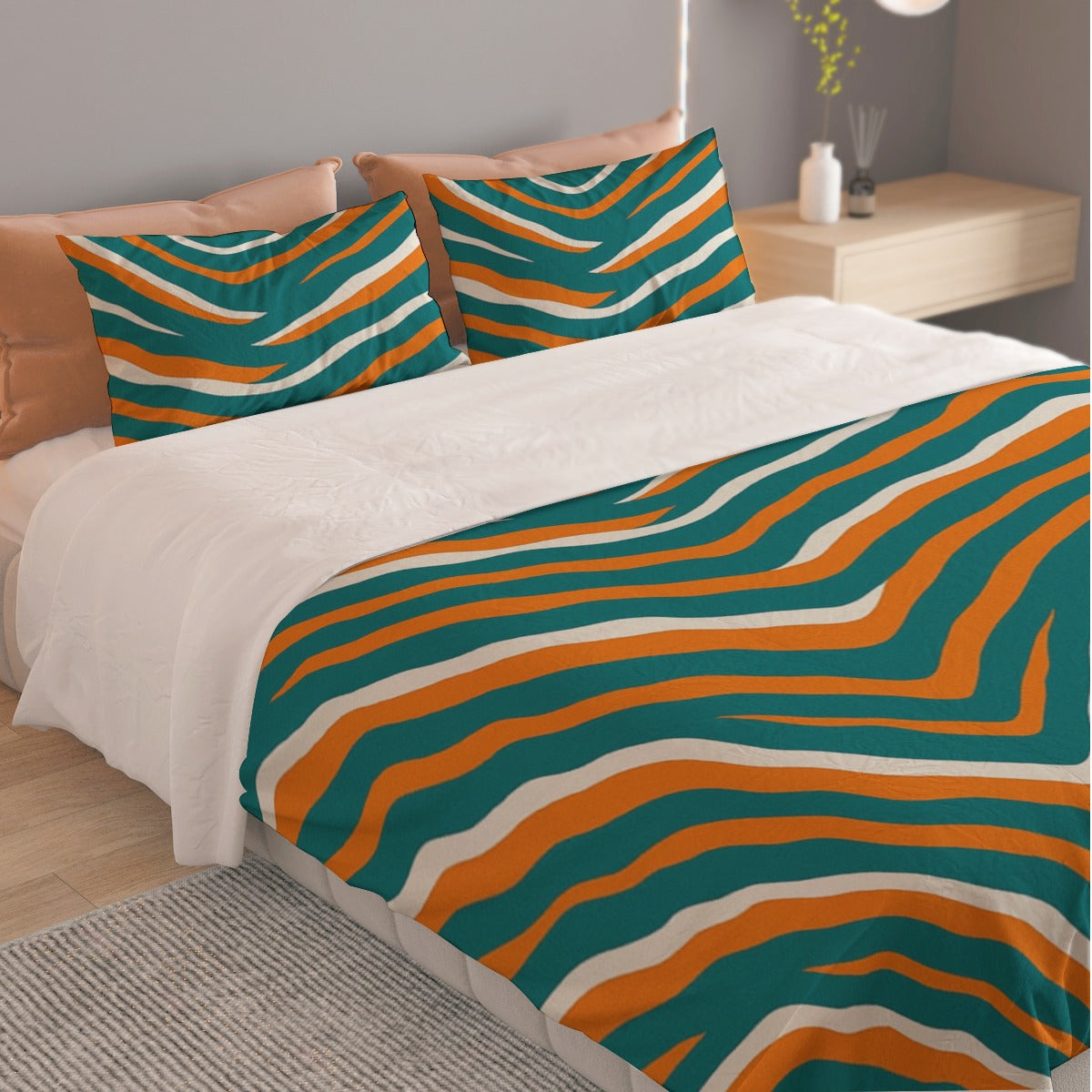 Miami Football Game Day Bedding Set | 125（gsm）