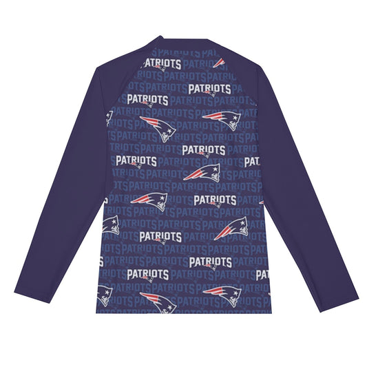 New England Football Game Day All-Over Print Men's Long Sleeve Tight surf clothing