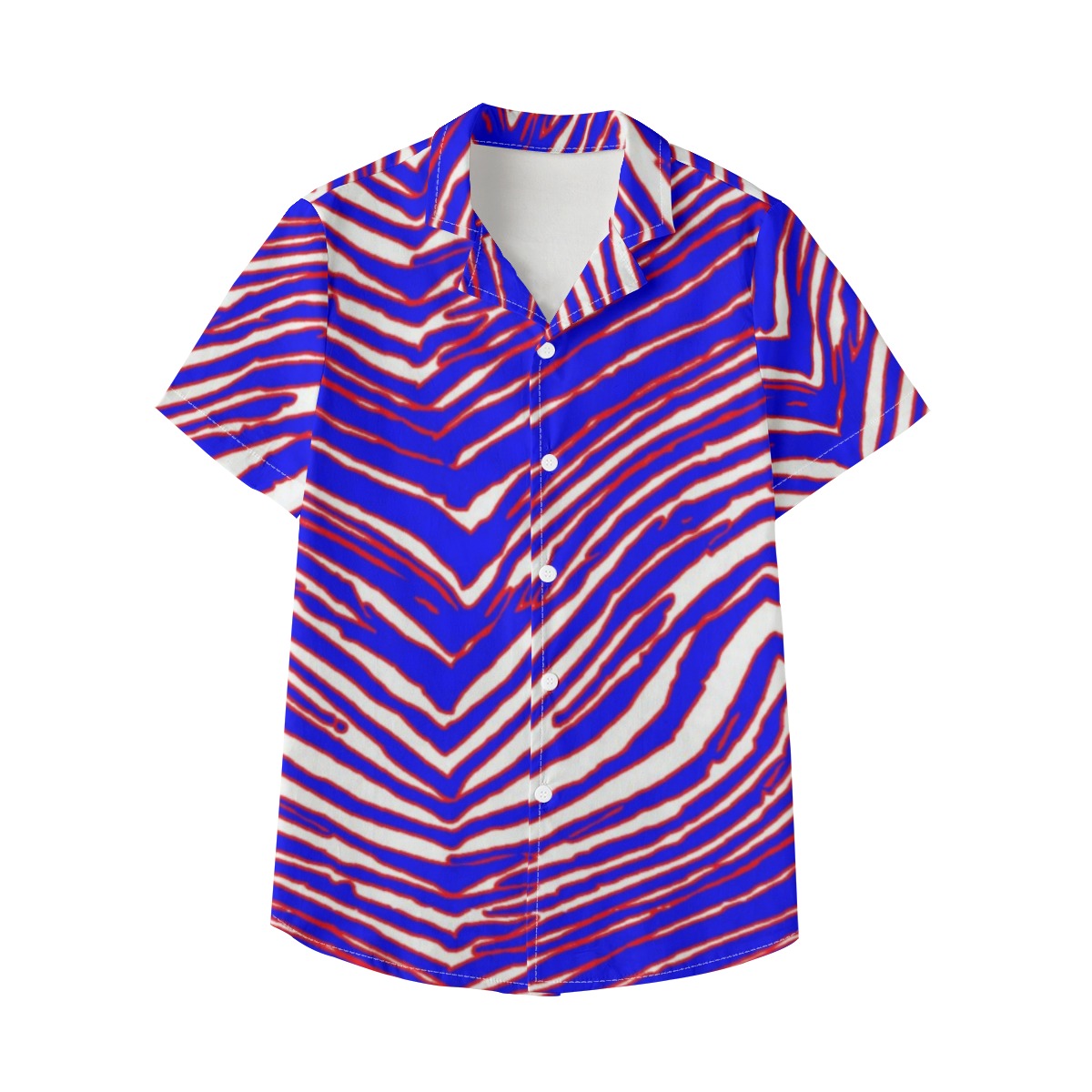 Buffalo Bills Zubaz Kid's Hawaiian Vacation Shirt | 115GSM Cotton poplin