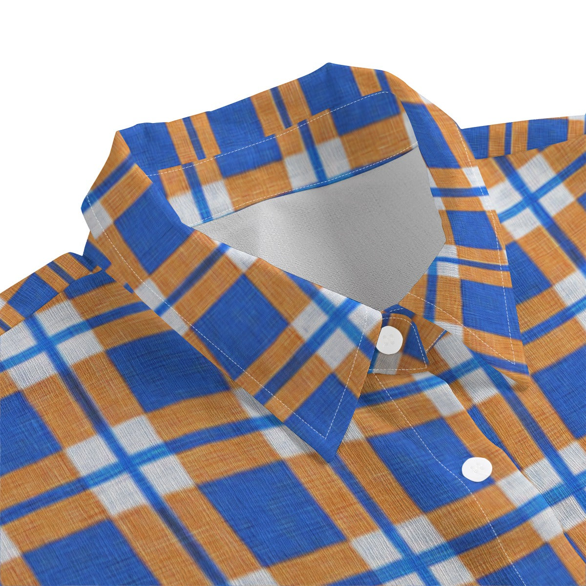 Florida - Gators tartan plaid  Women's Chiffon Shirt With Elbow Sleeve