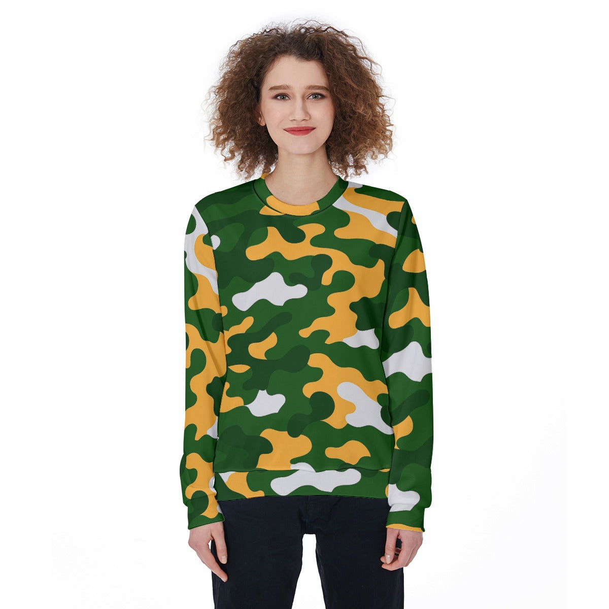 Green Bay Football Game Day All-Over Print Women's Loose Sweatshirt