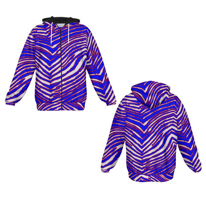 Buffalo Bills Zubaz Men's Heavy Fleece Zip Up Hoodie
