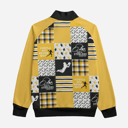 All-Over Print Unisex Stand Up Collar Jacket With Raglan Sleeve | 310GSM Cotton