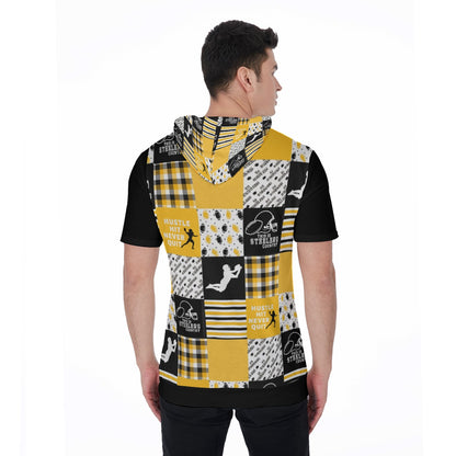 All-Over Print Men's Short Sleeve Hoodie T-Shirt