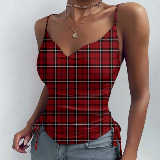 Alabama Tartan plaid Drawstring Camisole
