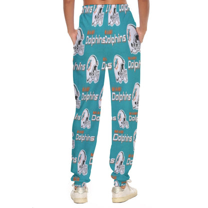Miami Football Game Day All-Over Print Women's Casual Pants