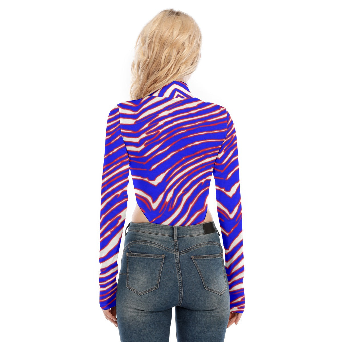 Buffalo Bills Zubaz Women's Turtleneck Long Sleeve Jumpsuits