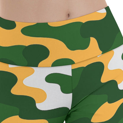 Green Bay Football Game Day All-Over Print Women's Reversible High-Waisted Yoga Pants
