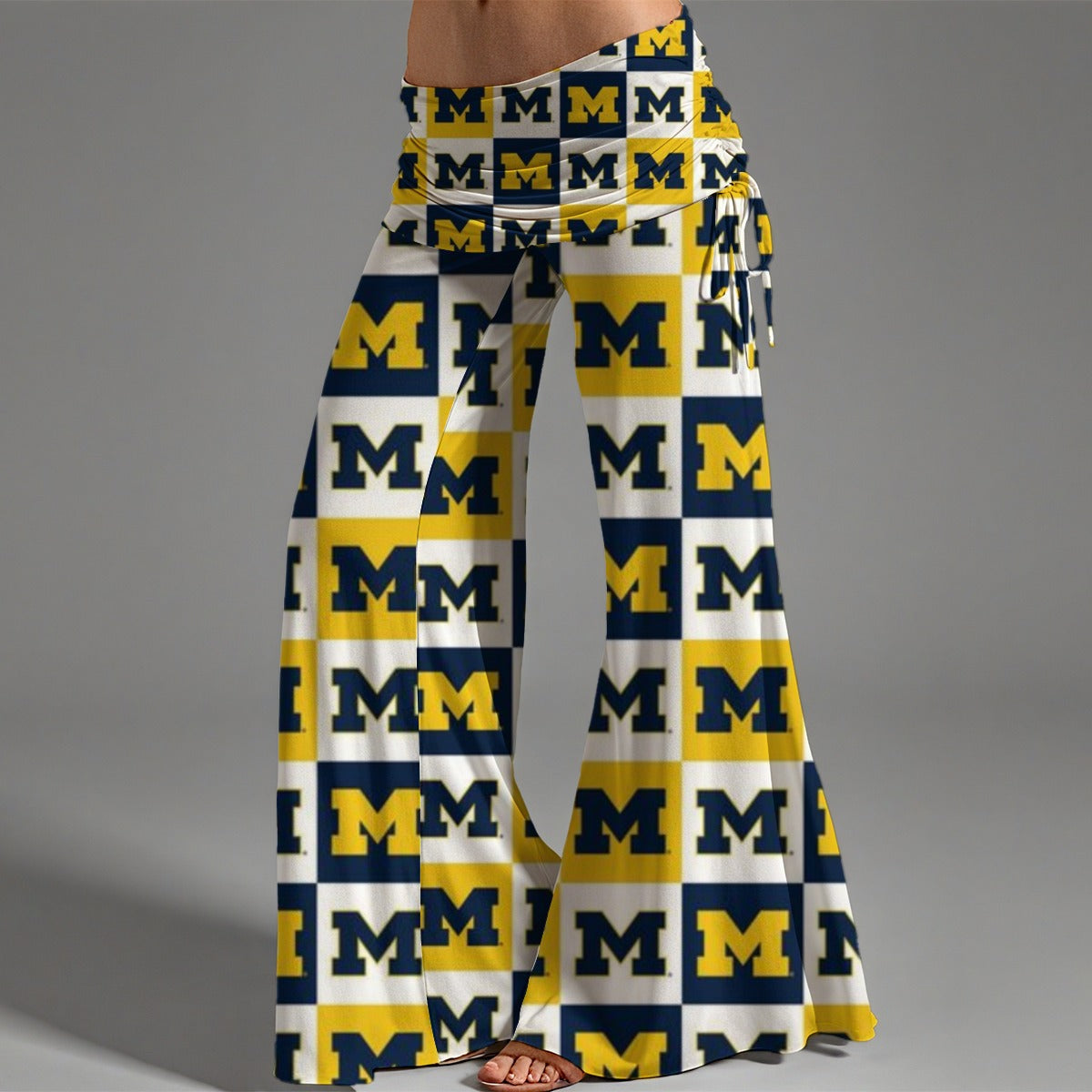 All-Over Print Women's High Waist Wide Leg Pants