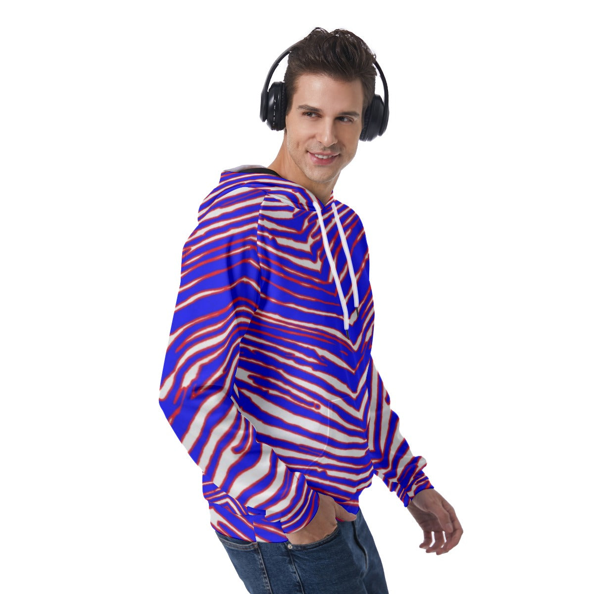 Buffalo Bills Zubaz Men's Raglan Pullover Hoodie