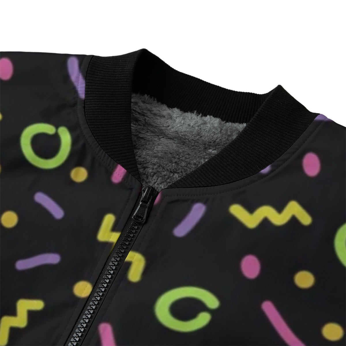 Urban Legend 90s Street Icons Seamless 80s Fleece Bomber Jacket