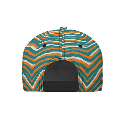 Miami Football Game Day All-Over Print Flat-Brim Baseball Cap With Box