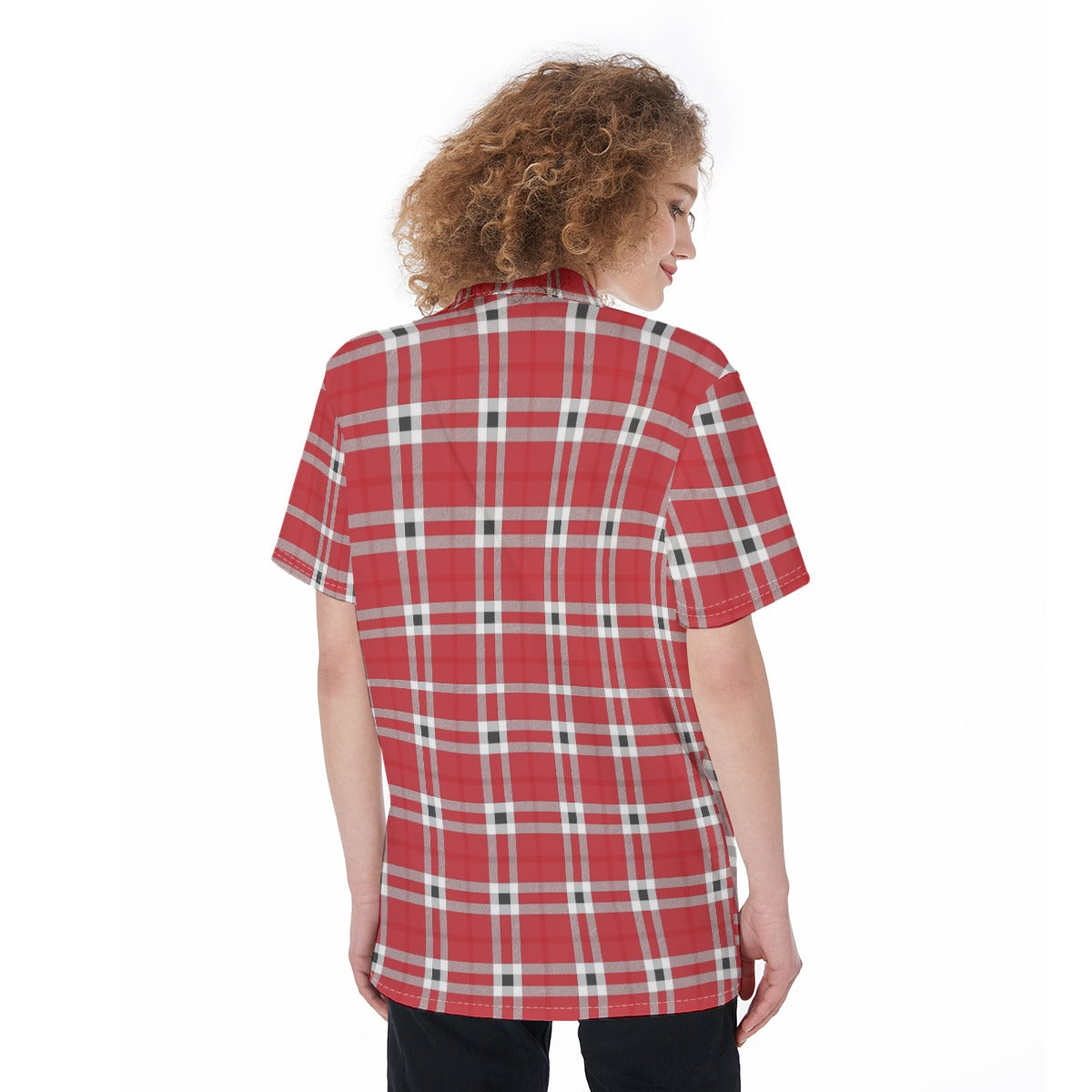 Houston Tartan Plaid Cougars Women's Shirt