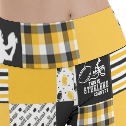 Pittsburgh Steelers Women's Reversible High-Waisted Yoga Pants