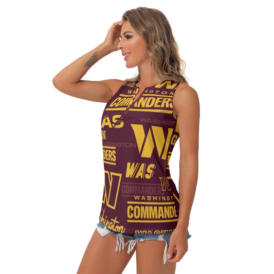 Washington Commanders Women's Sleeveless V-Neck Top