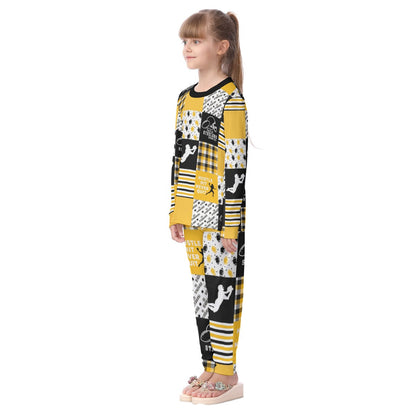 Pittsburgh Steelers All-Over Print Kid's Pajamas Set