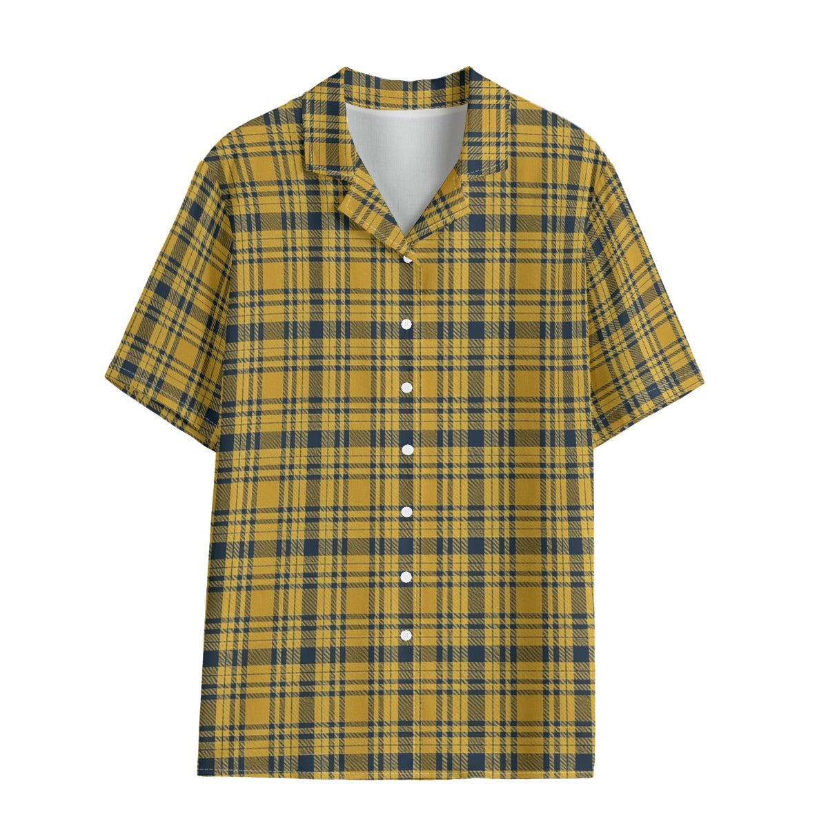 Georgia Yellow Jackets Tartan Plaid  Women's Hawaii Shirt | Rayon