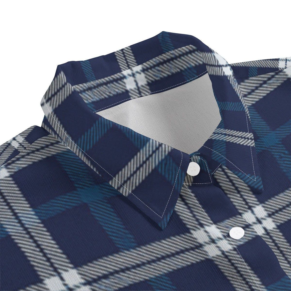 Penn State Tartan Plaid Nittany Lions  Women's Chiffon Shirt With Elbow Sleeve