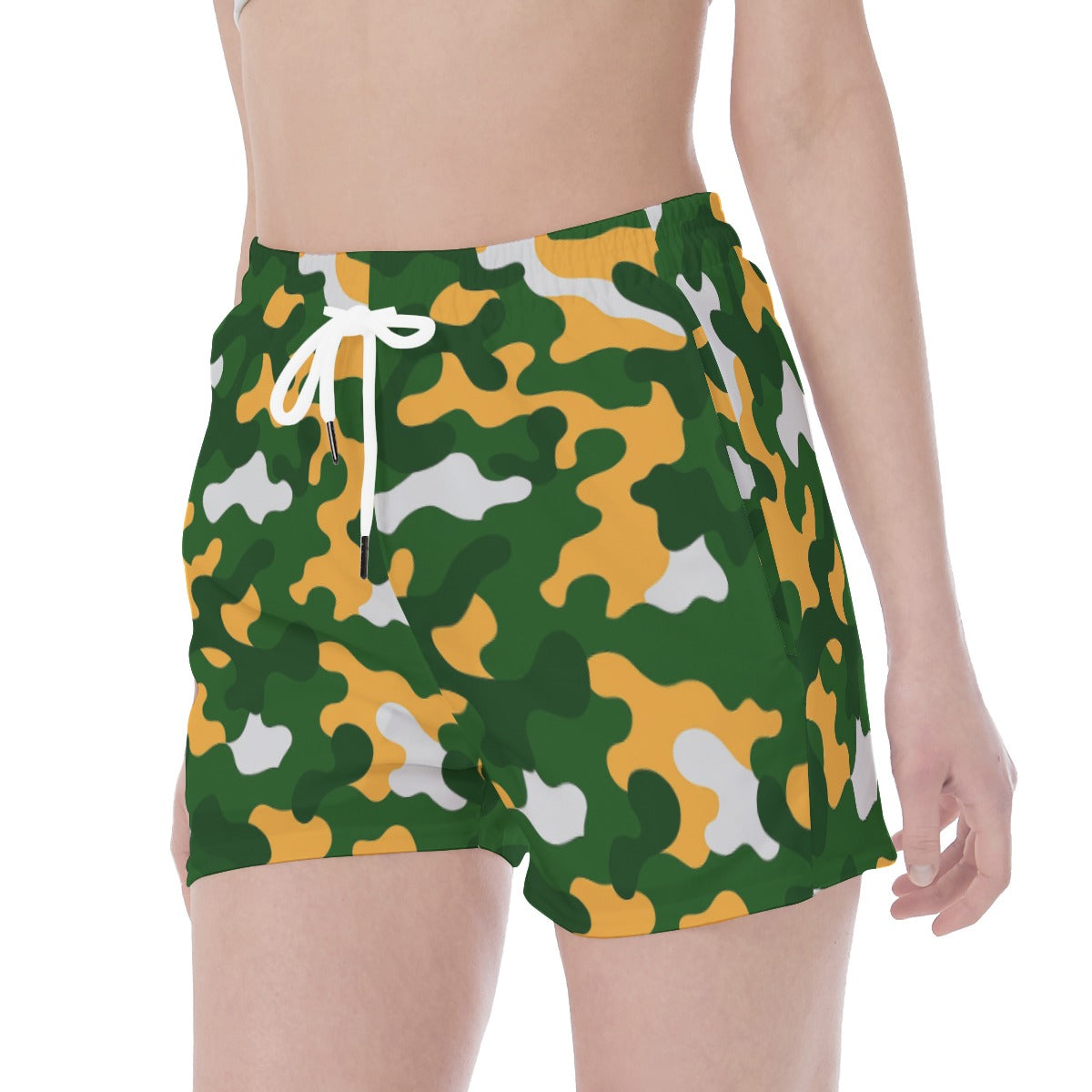 Green Bay Football Game Day All Over Print Wide Waistband Sport Shorts
