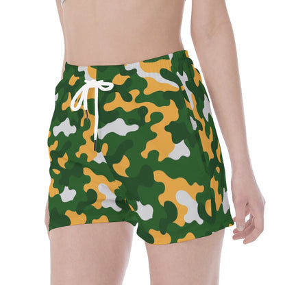 Green Bay Football Game Day All Over Print Wide Waistband Sport Shorts