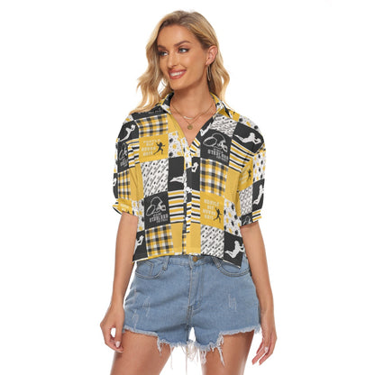 All-Over Print Women's V-neck Shirts