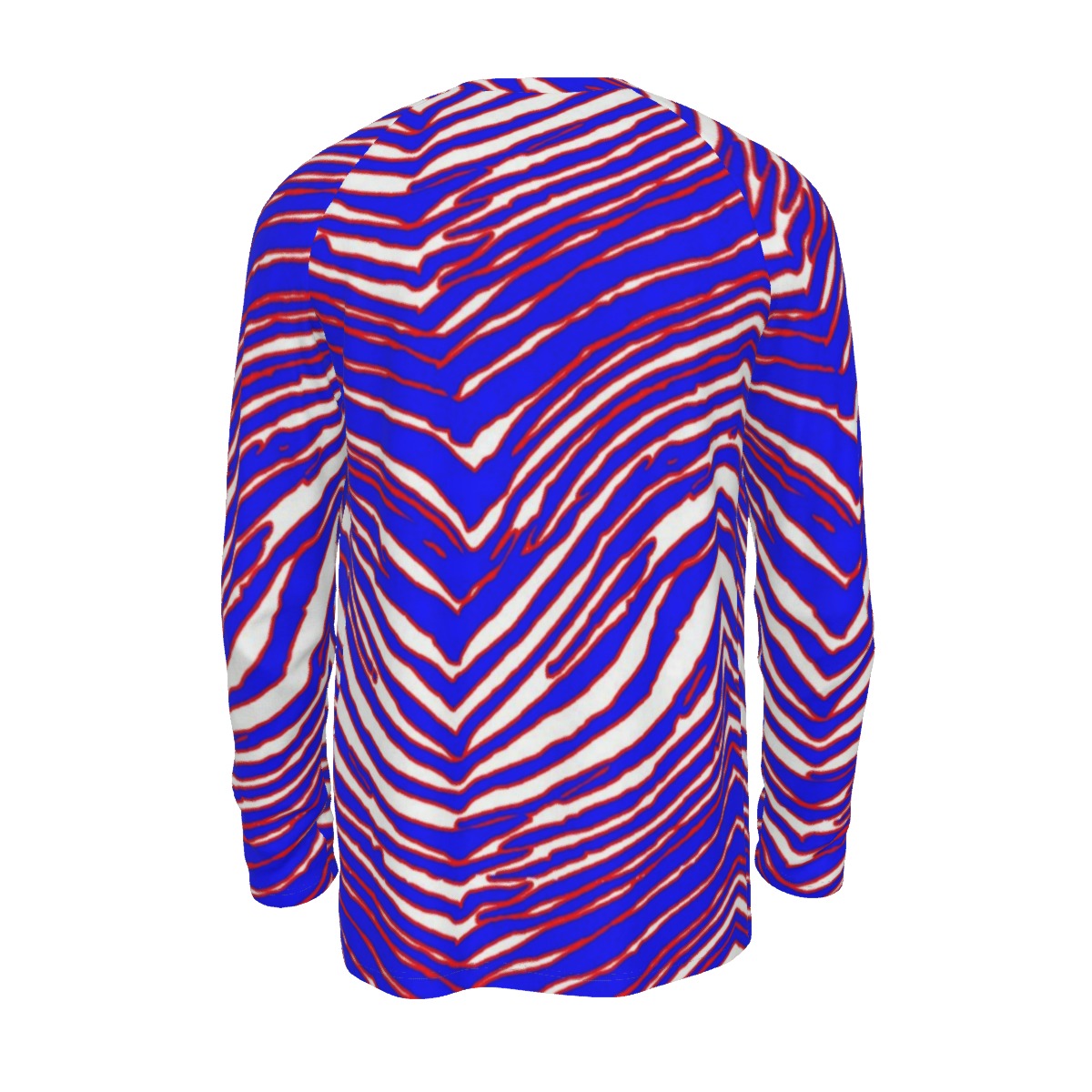 Buffalo Bills Zubaz Men's Raglan Long Sleeve T-shirt  | 190GSM Cotton