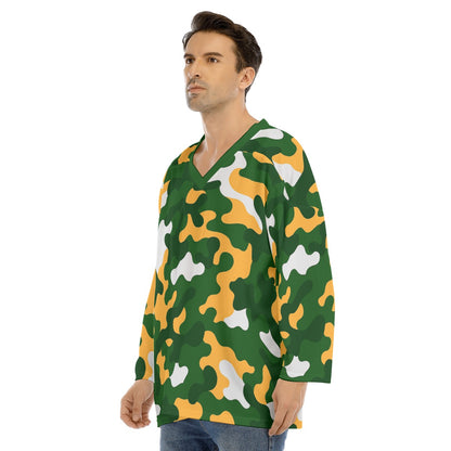 Green Bay Football Game Day All-Over Print Men's V-neck Ice Hockey Jersey