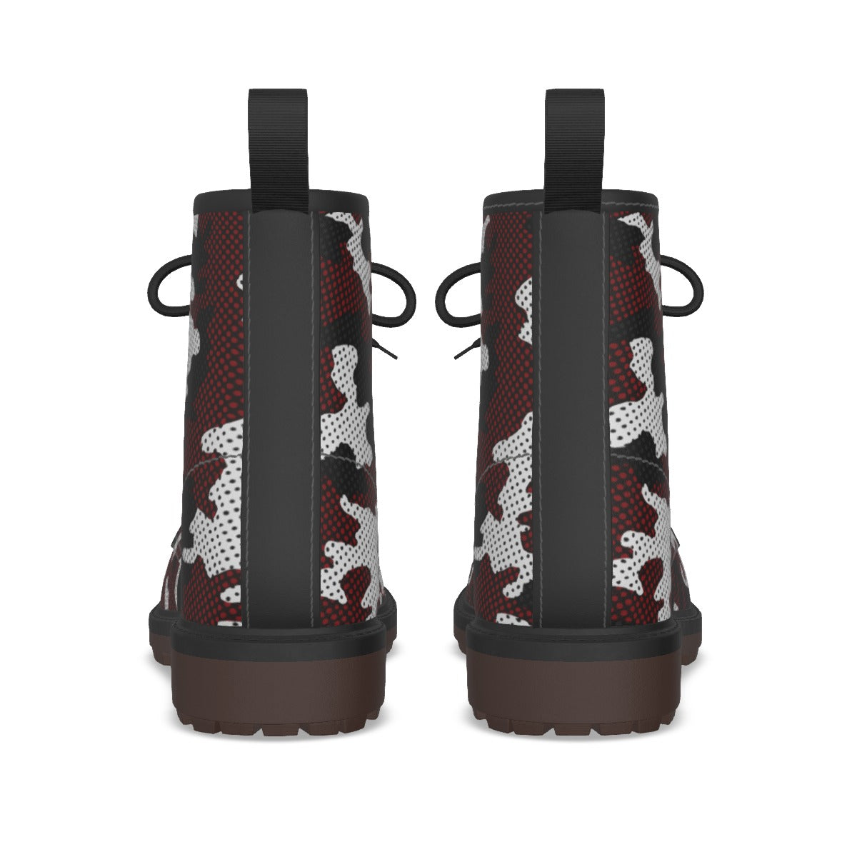 Urban Legend South Carolina Garnet, Black, and White Camo Martin Short Boots – Gamecocks-Inspired St