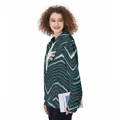 Philadelphia Football Game Day All-Over Print Women's Pullover Hoodie