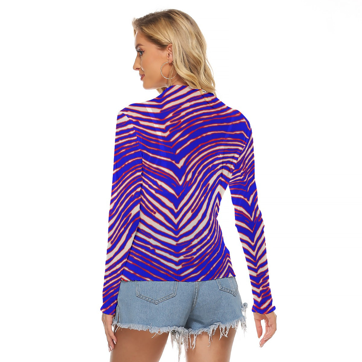 Buffalo Bills Zubaz Women's Mesh T-shirt