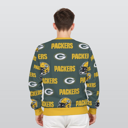 Green Bay Football Game Day All-Over Print Men's Heavy Fleece Sweatshirt