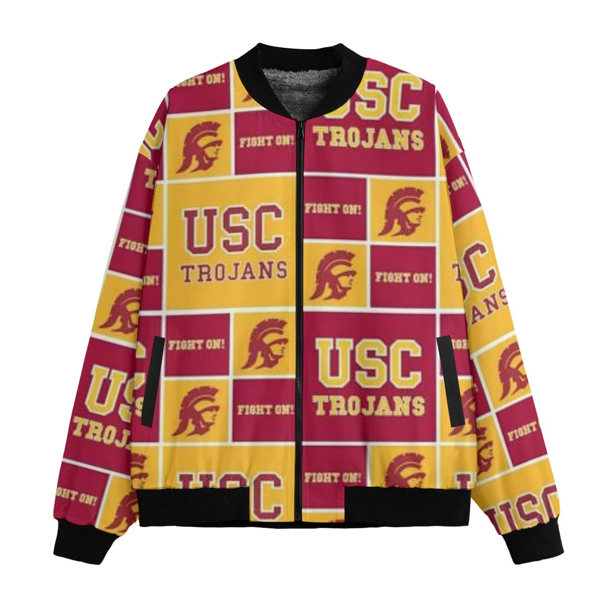 Urban Legend California Trojans Fleece Bomber Jacket